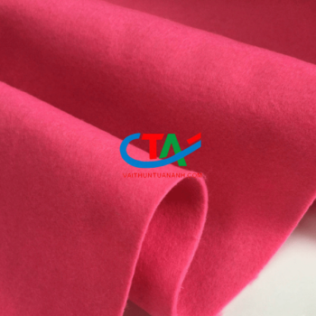 Vải Nỉ Poly màu hồng  